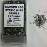 Uneven Leg Static Wire Staples with .001